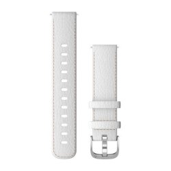 Garmin Quick Release Bands 18 Mm - White Leather With Silver Hardware