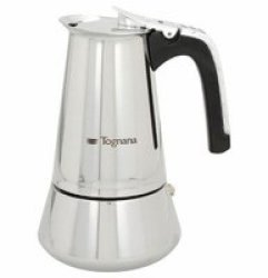 - 4 Cup Riflex Stainless Steel Coffee Maker - Silver