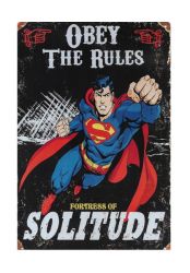 - Superman Fortress Of Solitude - Retro Vintage Metal Wall Plate