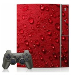 Red Rose Dew Skin For Sony Playstation 3 Console
