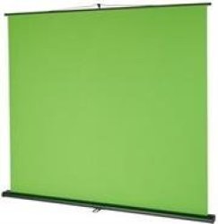 Esquire Pull Up Mobile Chroma Key Green Screen 150 X 200CM-AFFORDABLE And Professional Studio Backdrop For Video Transmissions Webcam Meetings Or Online Training Homogeneous