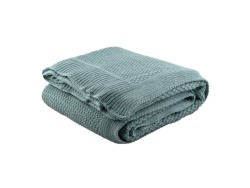 Harmony Large Pure Cotton Throw Duck Egg
