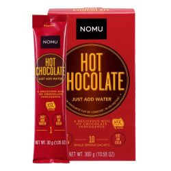 NOMU Just Add Water Hot Chocolate 10X30G Sachets