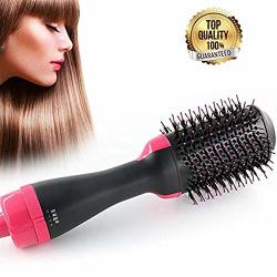 One Step Hair Hot Air Brush Dryer Straightener& Volumizer Paddle Multifunctional Hot Comb High-power Negative Ion Generator Hair Curler Brush For Women