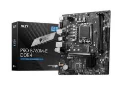 MSI Pro B760M-E DDR4 Intel Lga 1700 Micro Atx Motherboard