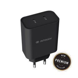 Intouch 40W Dual Type C Port Pd Travel Charger