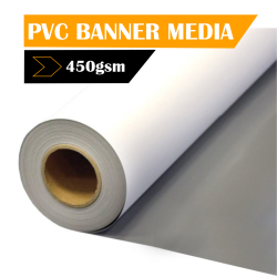 Pet Roll Up Banner-grey Back 450GSM 914MM X Per Running Meter Or Roll