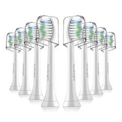 Sonibright Replacement Brush Heads 8 Pack For Philips Sonicare Electric Toothbrush Diamondclean Healthywhite Flexcare Easyclean Essence + Powerup And More