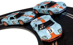 Scalextric Legends Ford GT40 Lemans 1968 - Gulf Triple Pack - Limited Edition