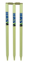 Hrs Practice Full Size Wooden Cricket Wickets Stumps With Bails- Full Set HRS-STU1B