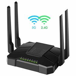 ?2020 Newest? Smart Wifi Router Dual Band Gigabit Wireless Internet Router For Home AC1200 High Speed Internet Router With USB 2.0 & Sd Card