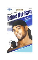 Dream Deluxe Du-rag Sky Blue 3 Pack - Smooth & Thick Superior Quality Stretchable Wrinkle Free 100% Polyester