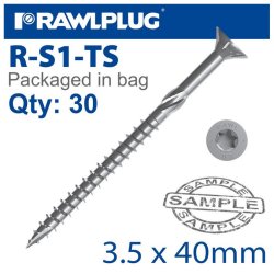 R-ts Hardened Screw 3.5X40MM X30 Per Bag