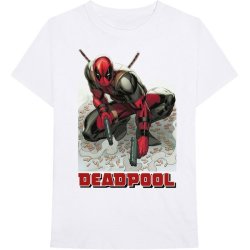Marvel Deadpool Bullet Mens White T-Shirt Xx-large