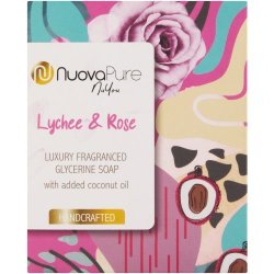 NuovaPure Soap Lychee And Rose 150G