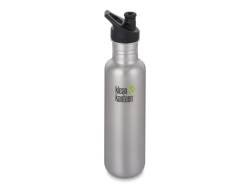 Classic Stainless Steel Sports Bottle 800ML Brushed Stainless