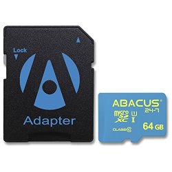ABACUS24-7 64GB Microsd Memory Card With Sd Adapter For Nikon Coolpix L610 L810 L820 L830 L840 P100 P300 P310 P330 P340 P50 P500 P510