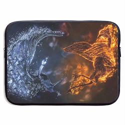 Fire Fire Phoenix Pattern Business Briefcase Laptop Sleeve For 15 Inch Macbook Pro Air Lenovo Samsung Sony