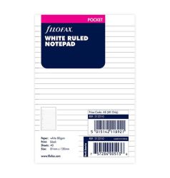 Organiser Pocket White Ruled Notepad