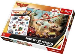 Disney Trefl Planes 2 - Rescue 100 Pieces Jigsaw - Puzzle + Tattoosrescue