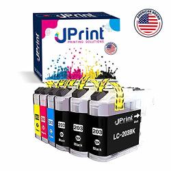 6-PACK Jprint Replacement For Brother LC203XL Work With Brother MFC-J480DW MFC-J885DW MFC-J485DW MFC-J880DW MFC-J680DW MFC-J4420DW MFC-J4620DW MFC-J460DW MFC-J5620DW MFC-J5720DW J5520DW J4320DW