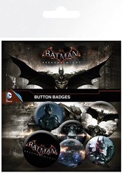 Merchandiseonline Batman Arkham Knight - 6 Piece Button Pin Badge Set Logos & Scenes