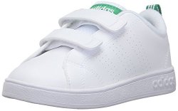 Adidas Neo Boys' Vs Advantage Clean Cmf Inf Sneaker White white green 6.5 M Us Toddler