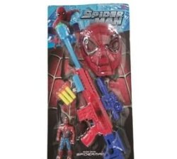 Spiderman Spider Sense Mask And Figure Play Set With A Large Nerf Gun