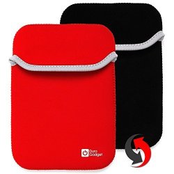 Duragadget Red & Black Reversible Neoprene Case - Suitable For Use With Texas Instruments Ba-ii Plus Calculator