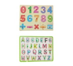 Early Learning Alphabet & Numbers Educational Toy Puzzles For Toddlers