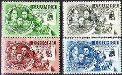 Columbia 1957 International Letter Writing Week Sg 927-30 Unmounted Mint Complete Set