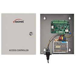 Visionis VS-AXESS-1ETL One Door Network Access Control Panel Controller Board With Cabinet Tcp Ip Wiegand With Desktop Software And Power Supply Inclu