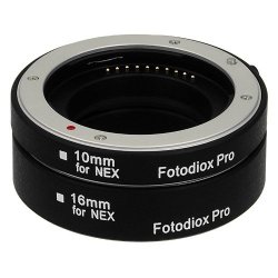 Fotodiox Automatic Macro Extension Tube Kit With Auto Focus And Ttl Auto Exposure For Sony E-mount Nex Mirrorless Camera System