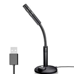 Granvela USB PC Microphone With Stand For Windows Pc laptop And Mac Black