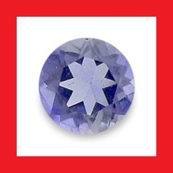 Iolite - Tanzanite Blue Purple Round Cut - 0.135CTS