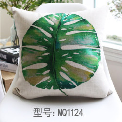 Tropical Leaves Green Country Decor Cushion Cover - 3