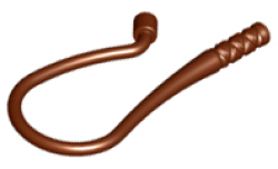 Parts Weapon Whip Bent Flexible 88704 - Reddish Brown
