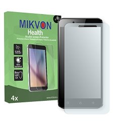 4X Mikvon Health Screen Protector For Huawei Y3 II 2016 Antibacterial Bluelightcut Foil - Retail Package With Accessories