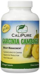 Calipure 100% Pure Garcinia Cambogia Extract 60% Hca 180 Capsules Pharmeceutical Grade Carb Blocker Fat Blocker All Natural Appetite Suppressant Weight Loss Supplement