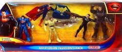 Superman Man Of Steel Kryptonian Invasion Exclusive Action Figure 5-PACK Mattel Toys