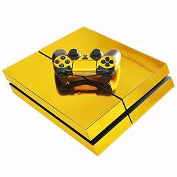 Dapanz Gloden Skin Sticker Vinyl Decal Cover For Playstation 4 Console And Remote Controllers