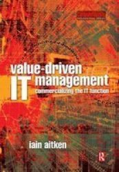 Value-driven It Management Hardcover