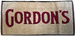 Signs-unique Gordons Gin Cotton Bar Towel 19" X 9" Pp