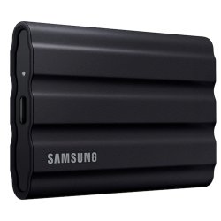 Samsung MU-PE4T0S T7 Shield Portable SSD 4 Tb USB 3.2 GEN2 10GBPS Backwards Compatible - Black