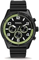 Fossil Brox Multifunction Black Silicone Watch BQ2534