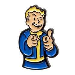 Fallout 4 Vault Boy Character Metal Enamel Costume Pin
