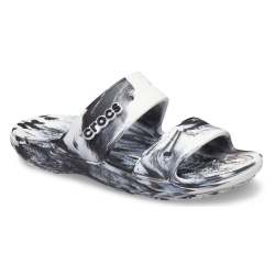 Classic Crocs Marbled Sandal - White black Nb: Does Not Include Jibbitz M13