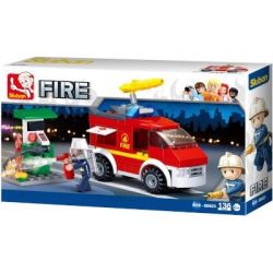 Sluban Fire - Small Fire Truck And Oil