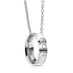 Stainless Steel Pendant Necklace Mom