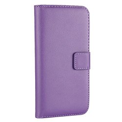 Sodial R Bookcase For Samsung Galaxy Cover Cell Phone Case Flip Protector Guard Flip Cover For Samsung Galaxy A5 2017 A520 Purple